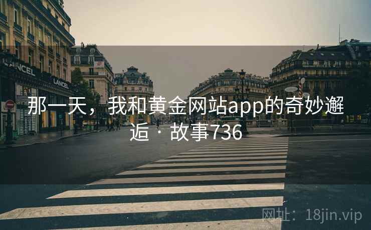 那一天，我和黄金网站app的奇妙邂逅 · 故事736